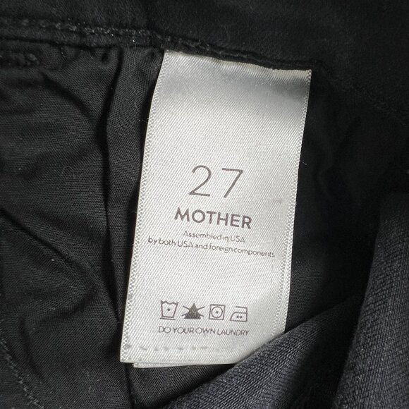 MOTHER The Hustler Ankle Fray Denim Jeans Crop Flare Boot Cut High Rise Waisted - Picture 11 of 16